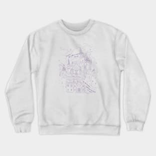 Long live dragons and castle in purple Crewneck Sweatshirt